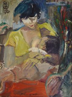 S. Sudjojono - Rico Cucu Saya Mau Bobo