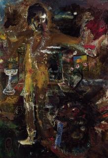 S. Sudjojono - The artist in his studio