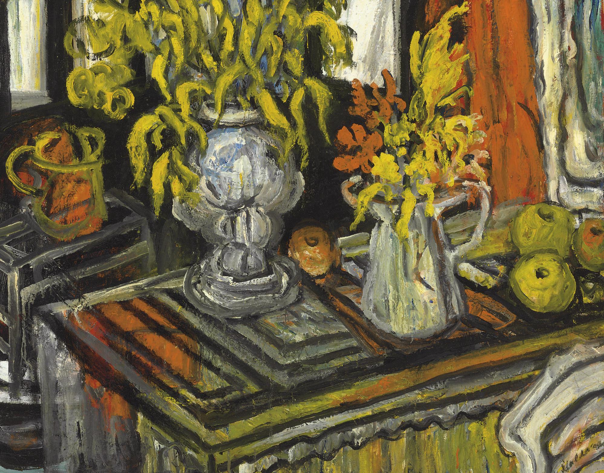 Sacha Moldovan - Nature morte avec les fruit et fleurs