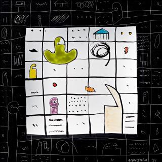 Sadamasa Motonaga - Untitled(Painted In 1987)