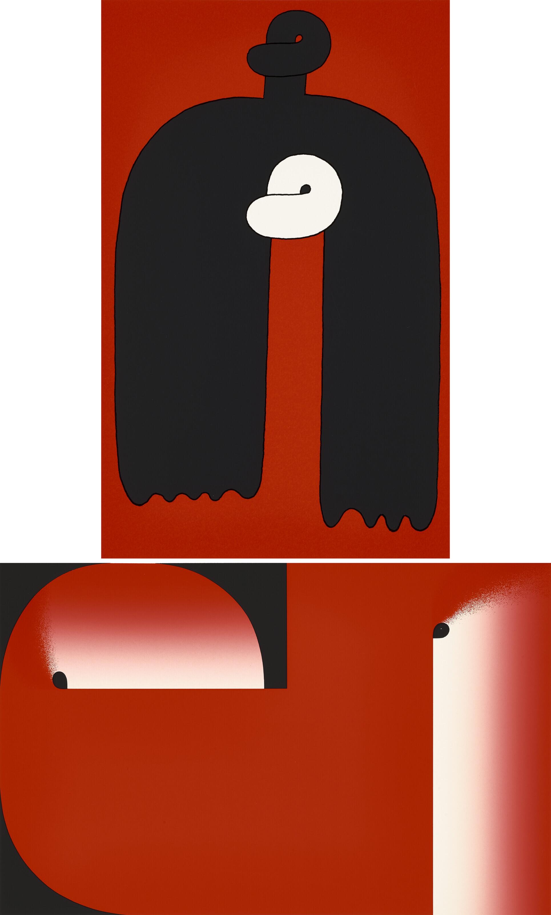 Sadamasa Motonaga - Untitled; & Untitled