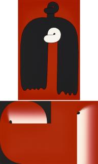 Sadamasa Motonaga - Untitled; & Untitled