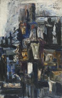 Sadanand Bakre - Untitled (Cityscape)