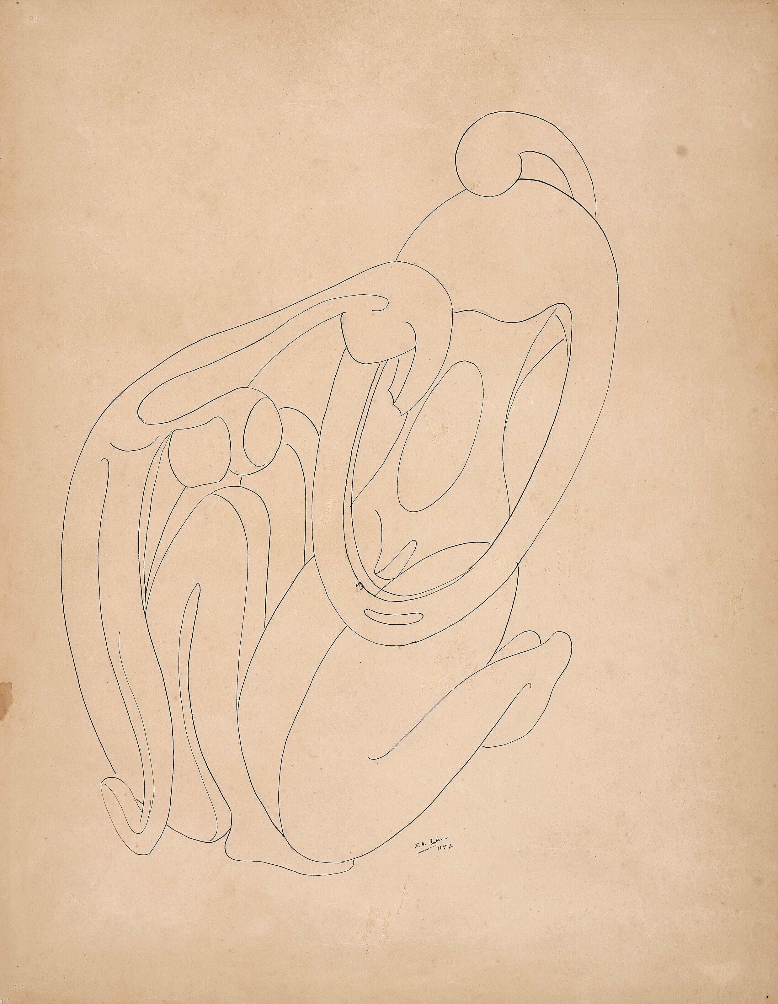 Sadanand Bakre - Untitled (Figures)