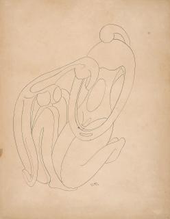 Sadanand Bakre - Untitled (Figures)