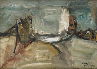 Sadanand K. Bakre - Untitled(Landscape)