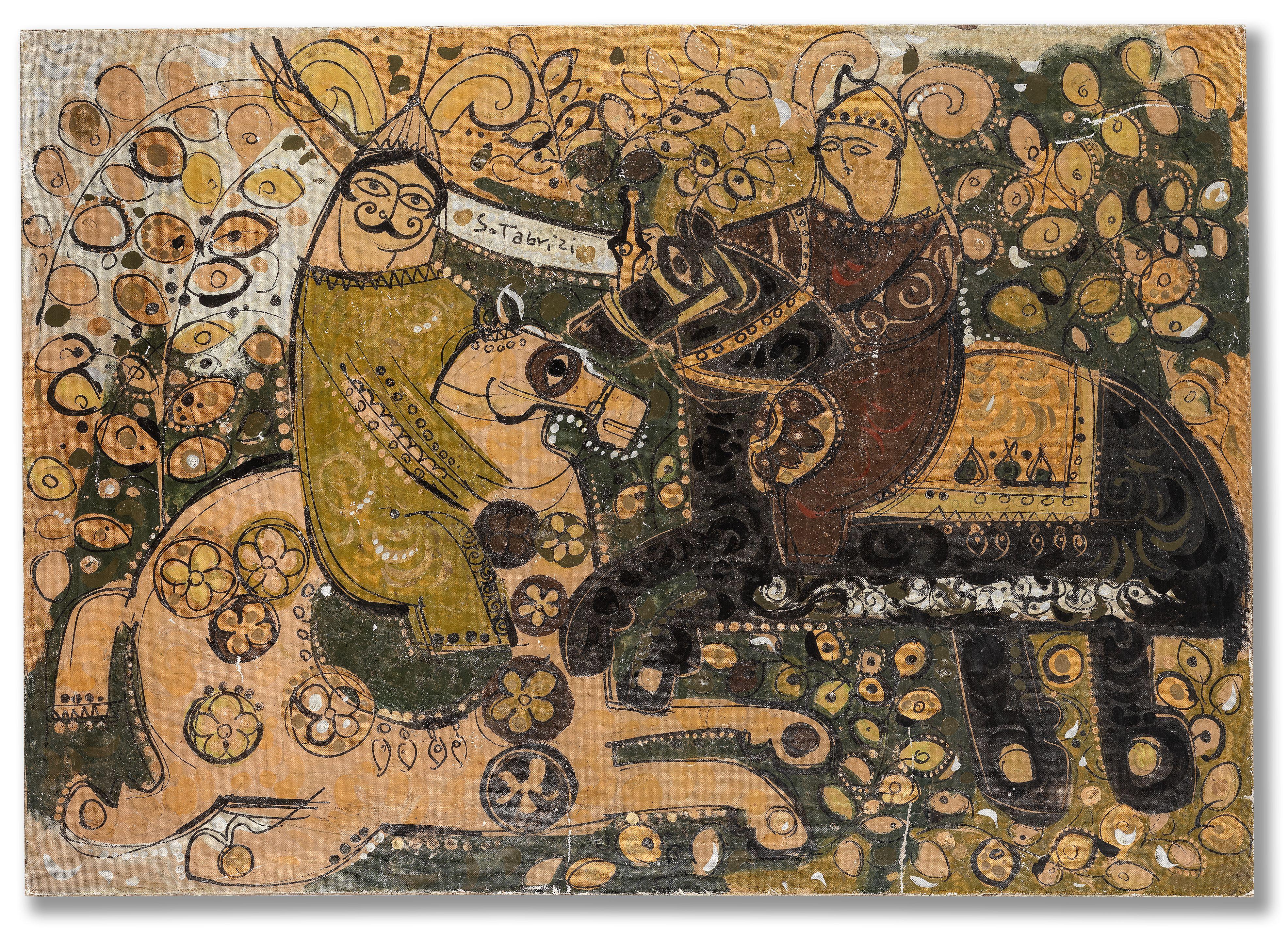 Sadegh Tabrizi - Two Horsemen