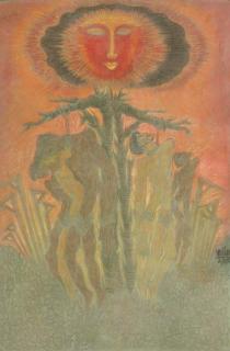 Sadequain - Hum Jo Tareek Raahon Me Maarey Ga-Ay, Daar Ki Kushk Tehni Pey Waarey Ga-Ay (Those of Us Who Got Killed In Dark Alleyways, Those Who Were Hung On Dry Branches of Trees)