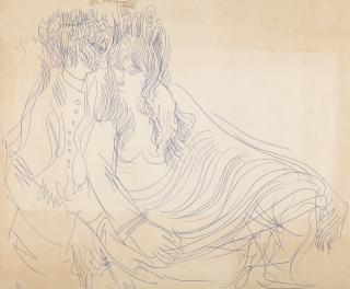 Sadequain - Untitled (Couple)