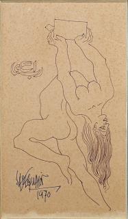 Sadequain - Untitled (Sketches)