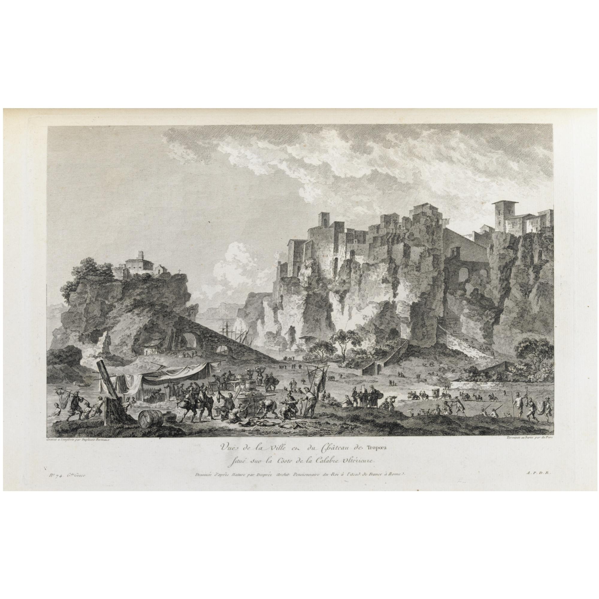 Saint-Non, Jean-Claude Richard, Abate Di - Voyage Pittoresque Ou Description Des Royaumes De Naples Et De Sicile. Parigi: Avec Approbation Et Privilege Du Roi, [Clousier], 1781-86