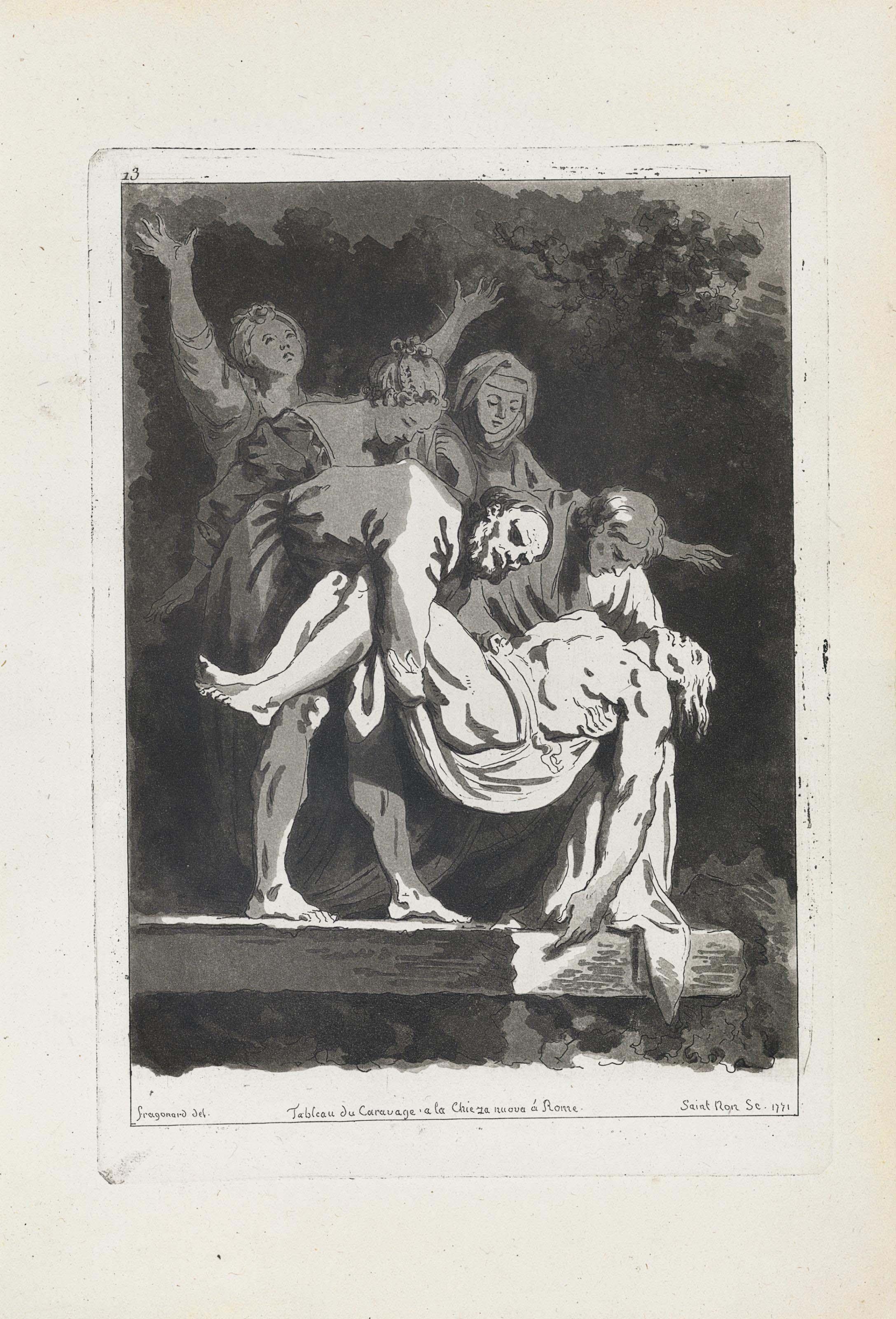 Saint-Non, Jean Claude Richard Abbé De - Fragments choisis dans les Peintures des Palaix et des Eglises de l\'Italie - [des Peintures antiques d\'Herculaneum]. Paris, [1770-1773].