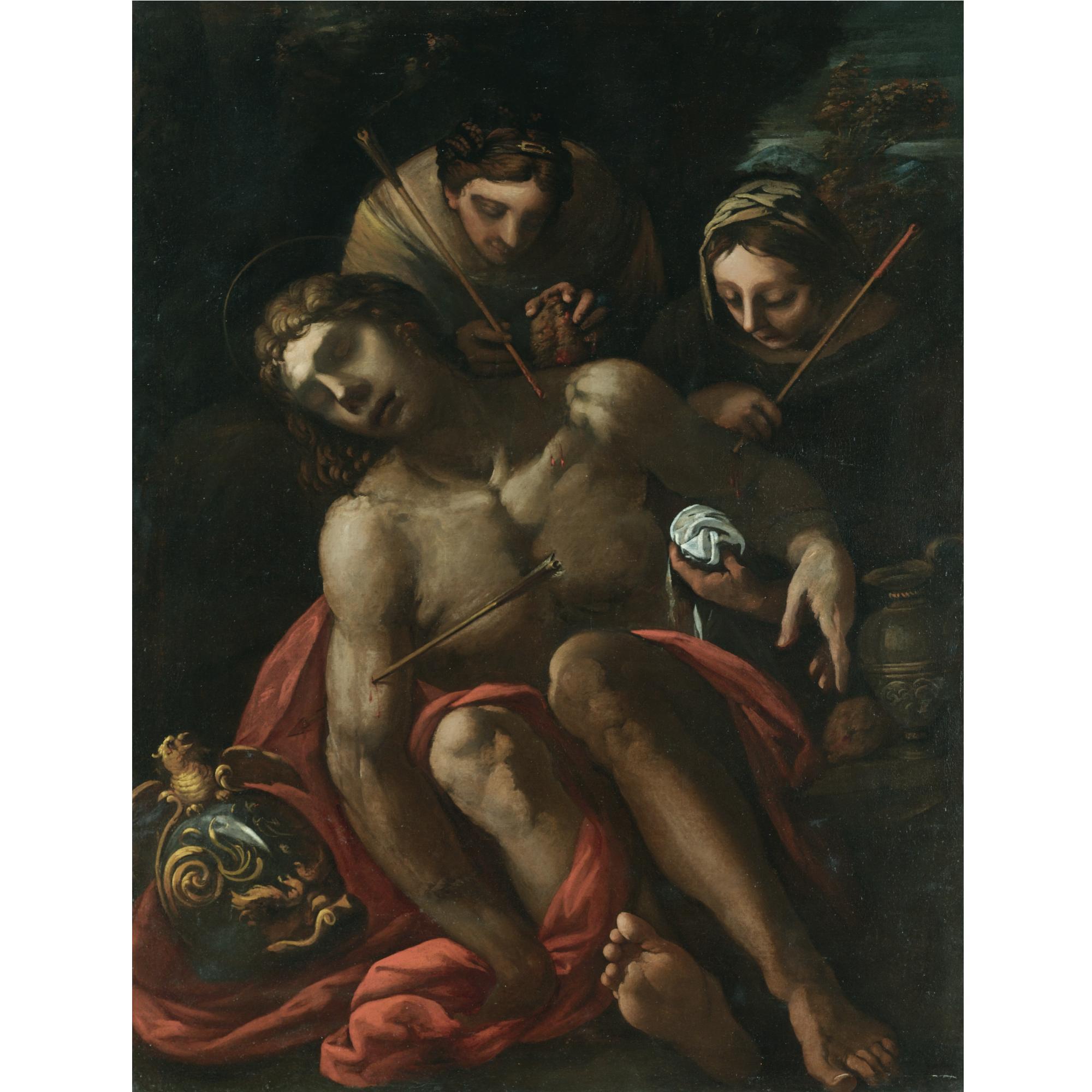 Saint Sebastian Tended By Saint Irene