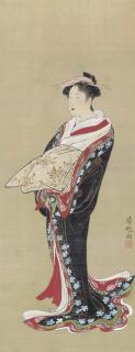 Sakai Hoitsu - Standing Courtesan