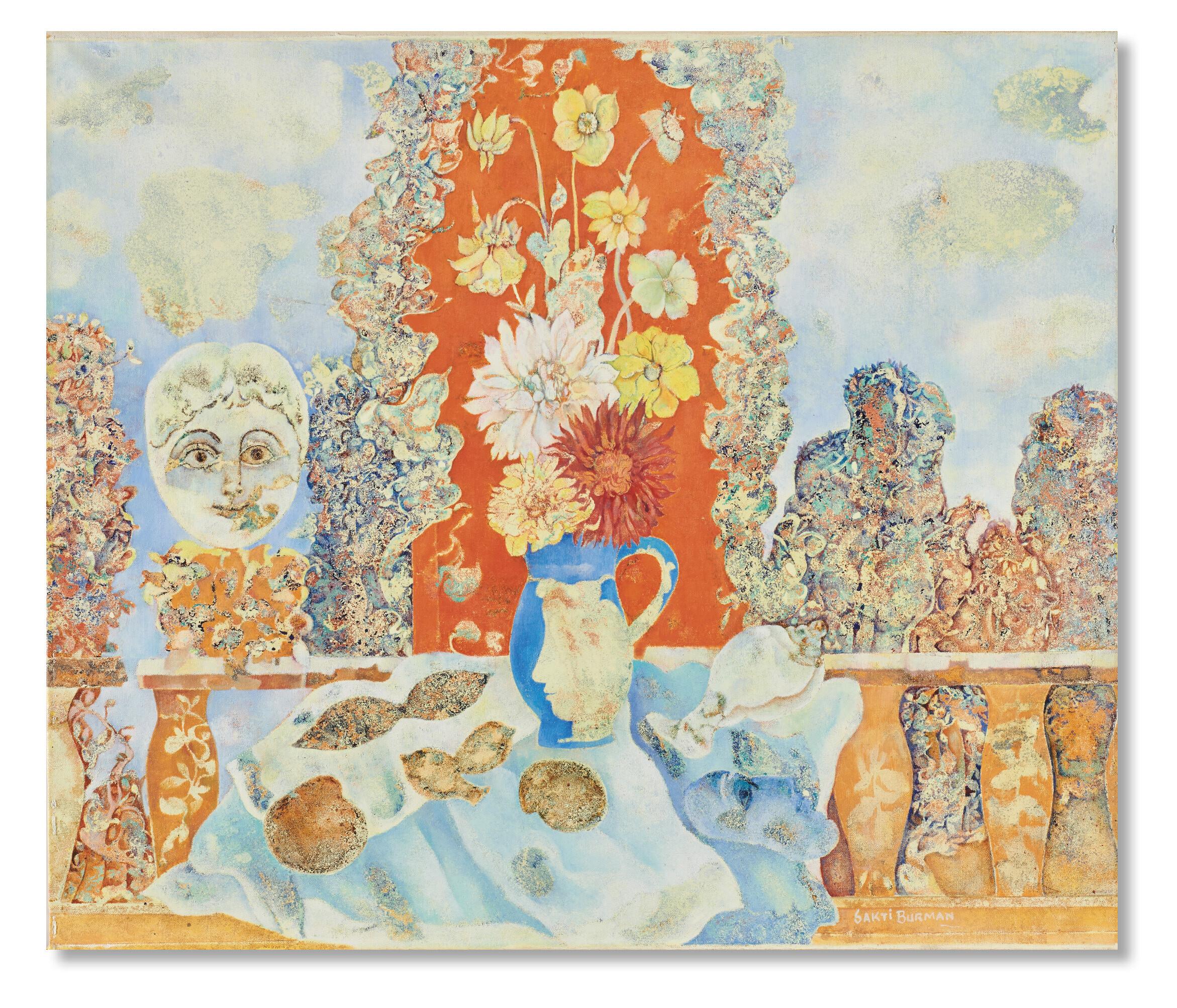 Sakti Burman - Fiori al balcone