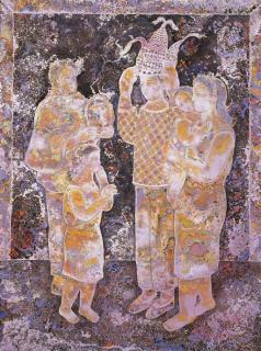 Sakti Burman - Gypsies on the road