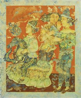 Sakti Burman - Untitled (Bateleurs)