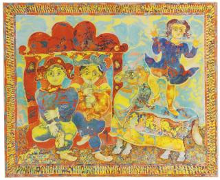 Sakti Burman - Untitled ( From The Circus Series)