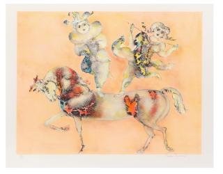 Sakti Burman - Untitled (Jester & Acrobat)