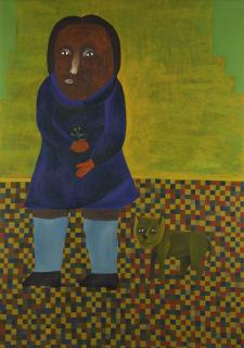 Salah Elmur - Sudanese A Cat And A Girl