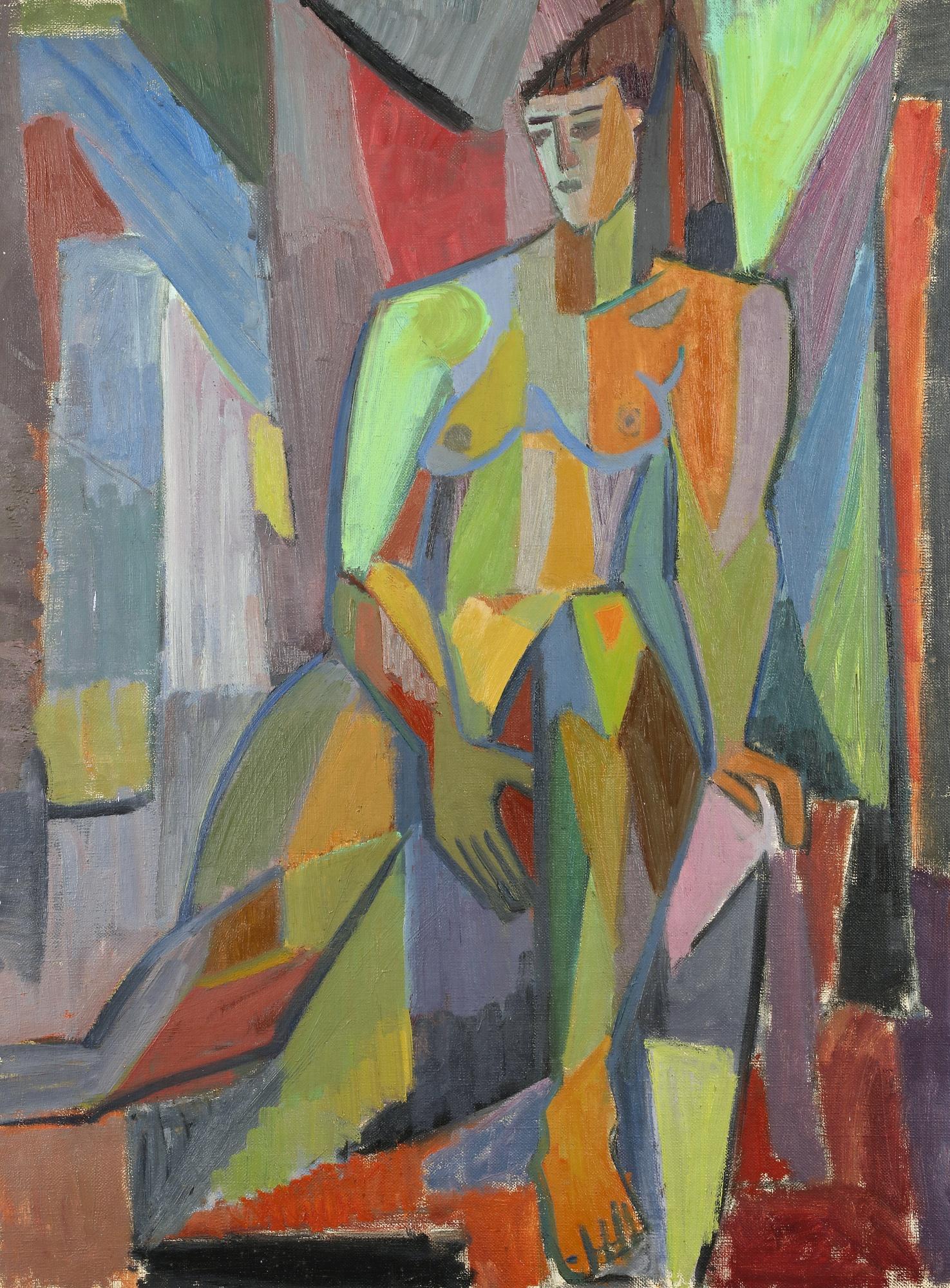 Salah Yousri - Egyptianuntitled (Sitting Nude) 