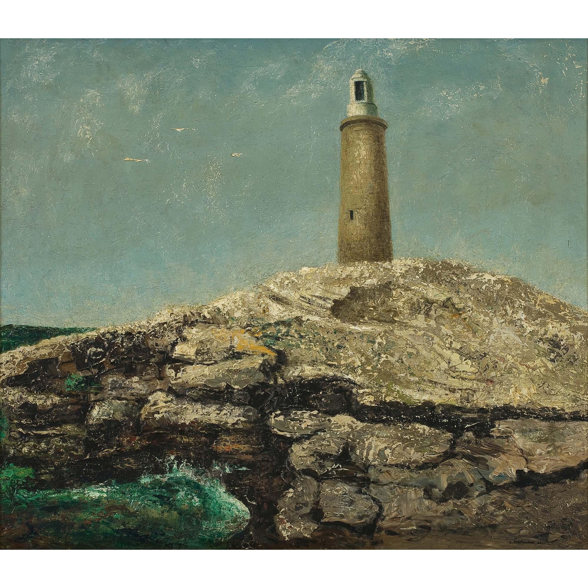 Sali Herman - Australian Lighthouse On The Rocks