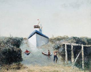 Sali Herman - Pearling Lugger At Broome