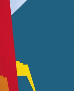 Saliba Douaihy - Untitled (Blue Composition)