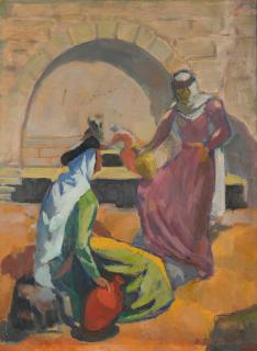 Saliba Douaihy - Untitled (Women At A Fountain)