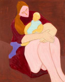 Sally Michel Avery - Young Mother 30 x 23 7/8 in. (76.2 x 60.6 cm.)