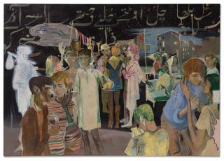 Salman Toor - Rooftop Party with Ghosts 1