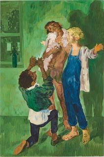 Salman Toor - Three Boys