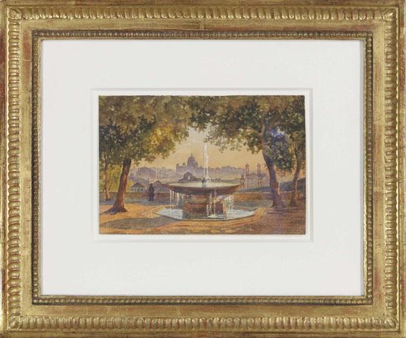 Salomon Corrodi - Blick über Rom vom Brunnen der Villa Medici