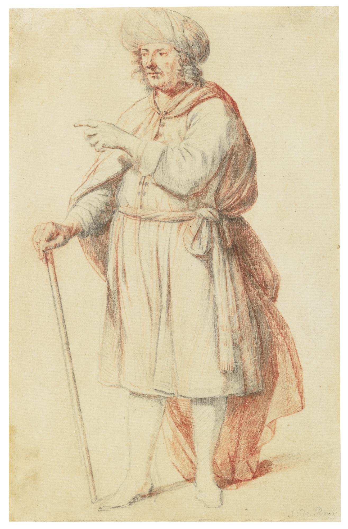 Salomon De Bray - A Man In Oriental Costume