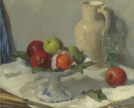 Salomon Garf - A still life with apples