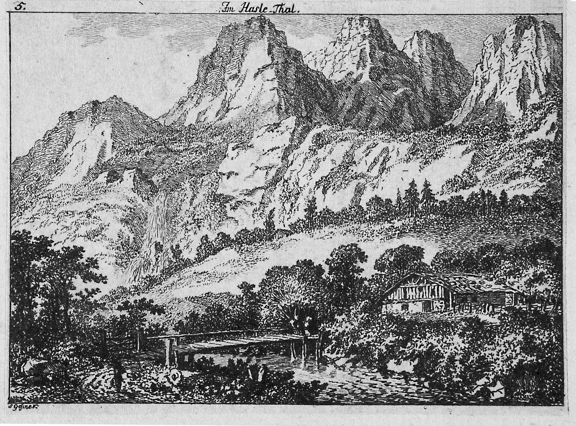 Salomon Gessner - 12 Bll.: Malerische Ansichten der Schweiz.