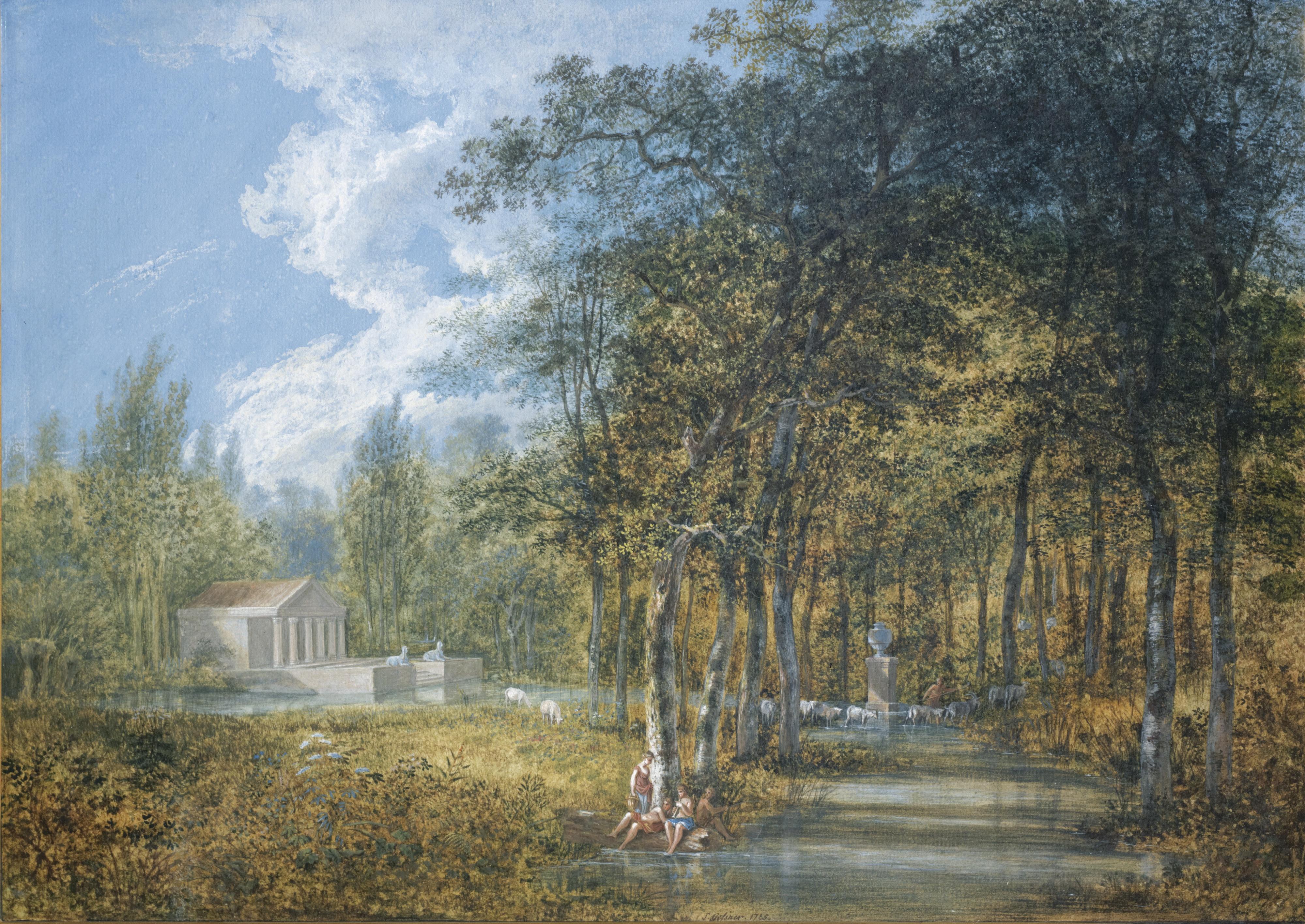 Salomon Gessner - Arkadische Landschaft, 1785 Arcadian Landscape, 1785