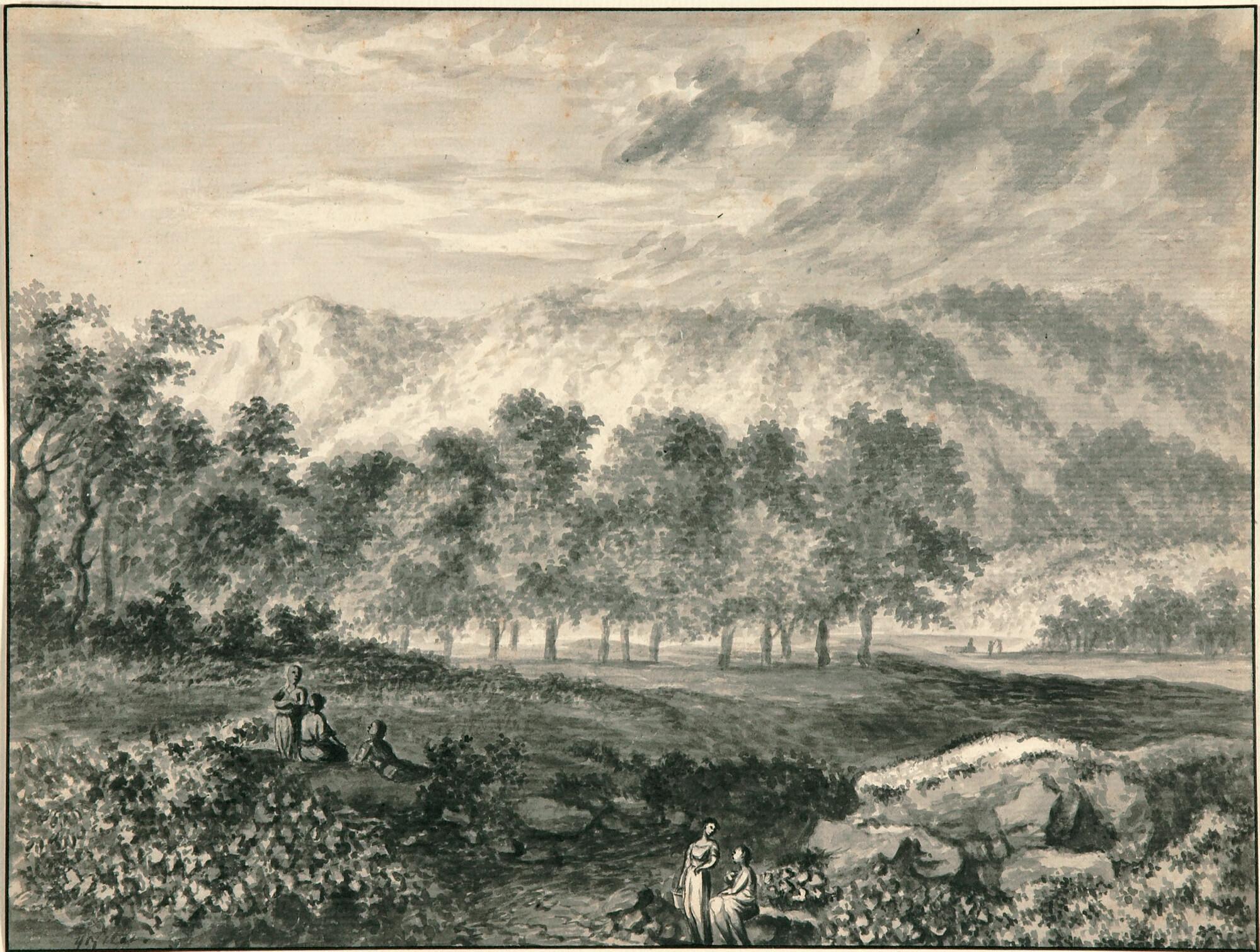 Salomon Gessner - Idyllische Landschaft.