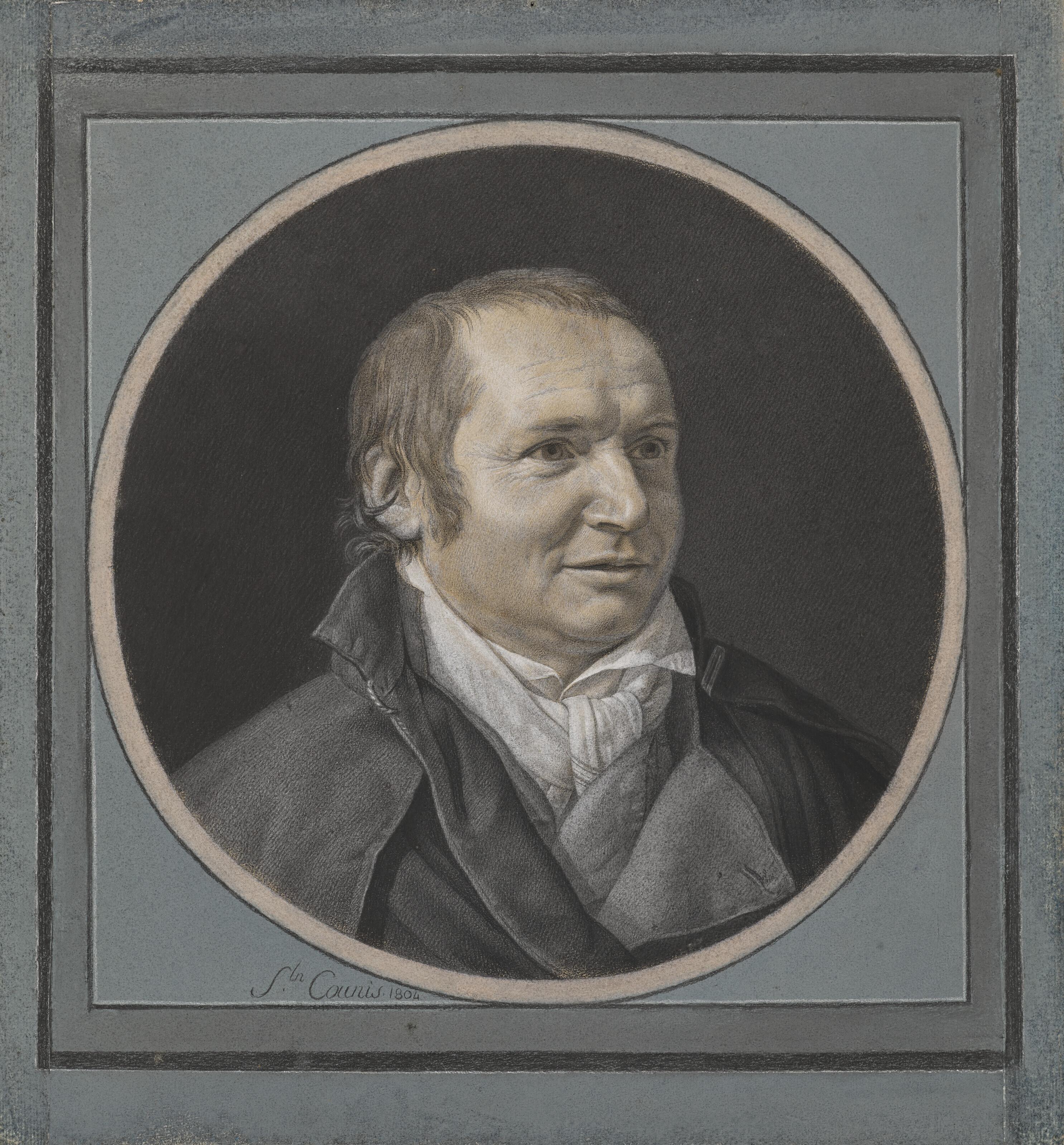 Salomon-Guillaume Counis - Portrait De Femme Au Bonnet; Et Portrait D\'Homme