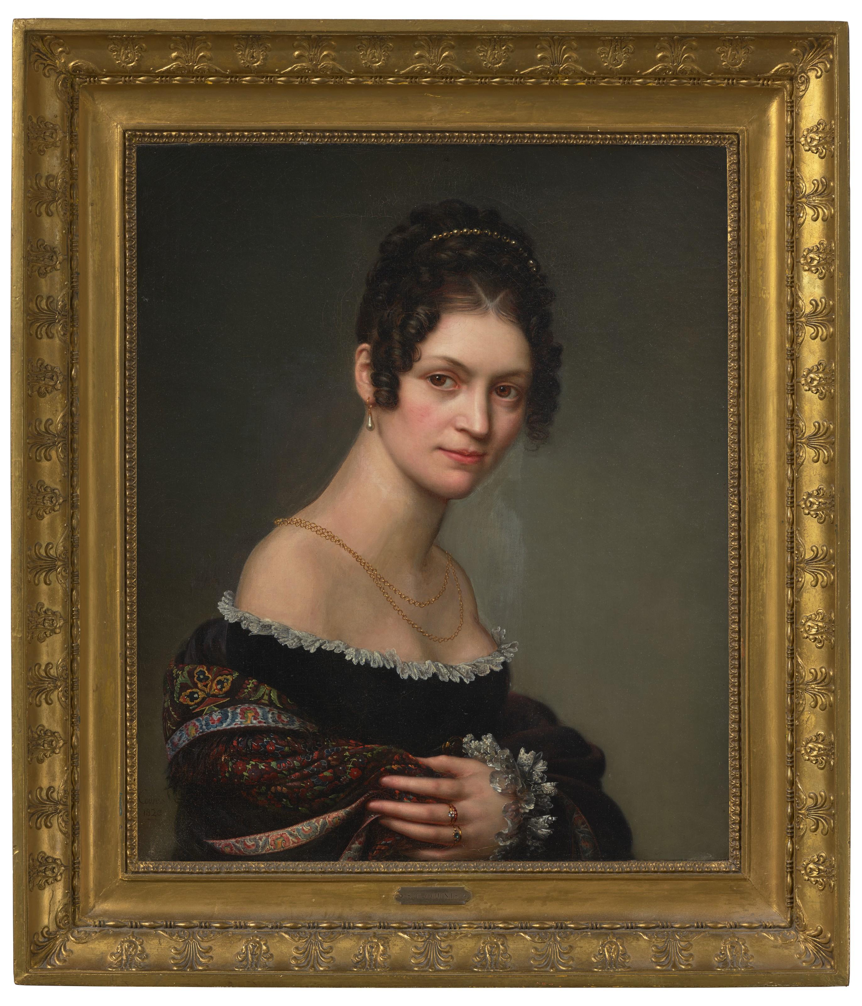 Salomon-Guillaume Counis - Portrait Of A Young Lady