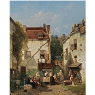 Salomon Leonardus Verveer - Dutch Laundry Day