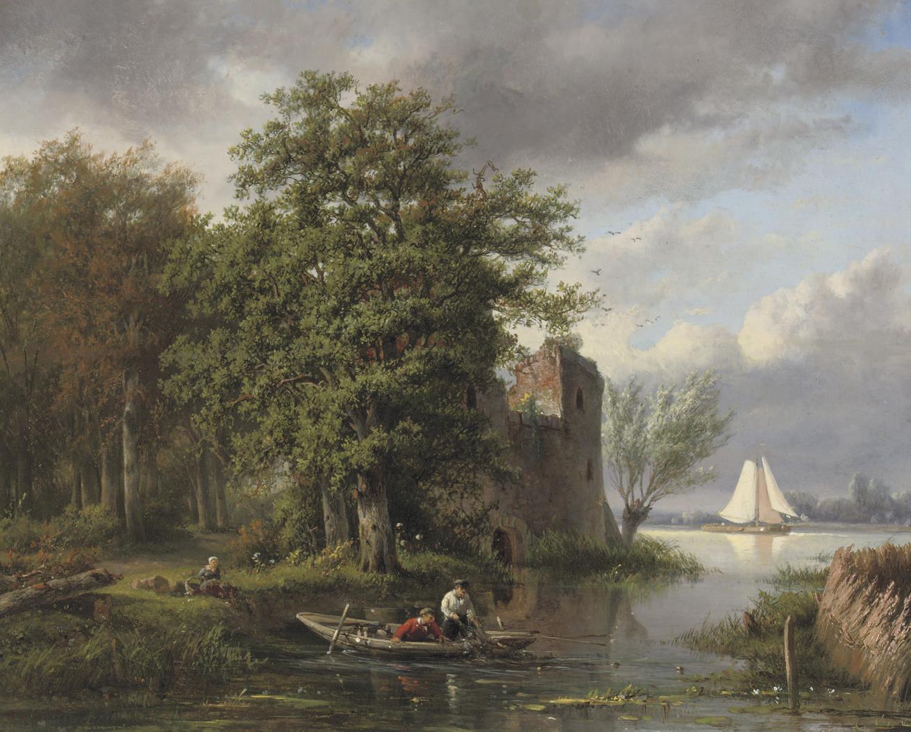 Salomon Leonardus Verveer - Hauling In The Nets