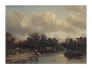 Salomon Leonardus Verveer - Laying out the nets