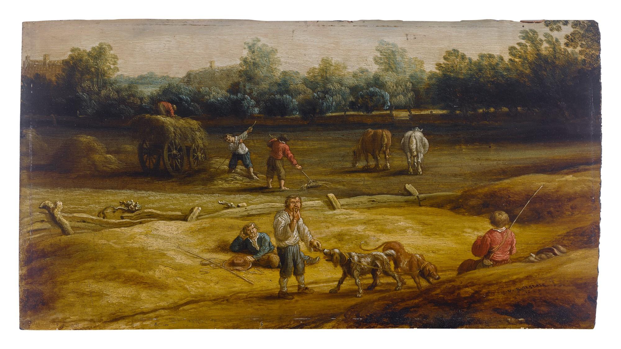 Salomon Van Ruysdael - Peasants harvesting