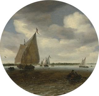 Salomon Van Ruysdael - Shipping In A Choppy Sea