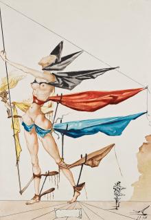 Salvador Dalí - A study for Hymen from Shakespeare\'s \