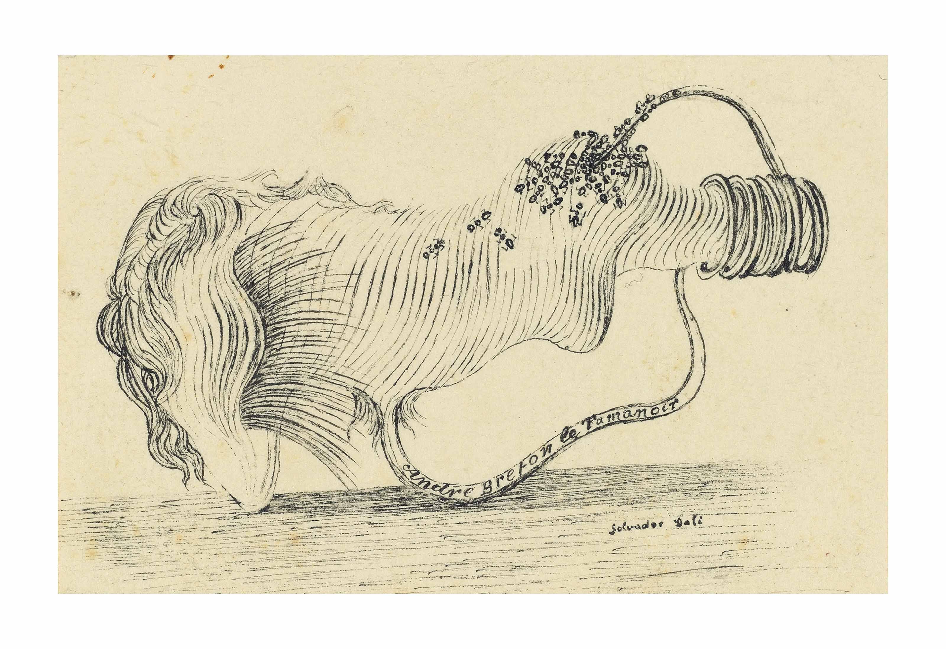 Salvador Dalí - André Breton le Tamanoir