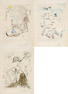 Salvador Dalí - Aus: Poèmes secrets d\'Apollinaire.