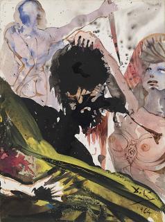 Salvador Dalí - Biblia Sacra: Judith tenant la tête du général Holopherne après l\'avoir décapité