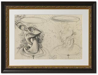 Salvador Dalí - Deux Têtes De Gala Transformées